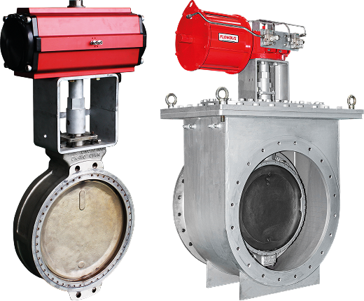 SCR high-pressure butterfly valves